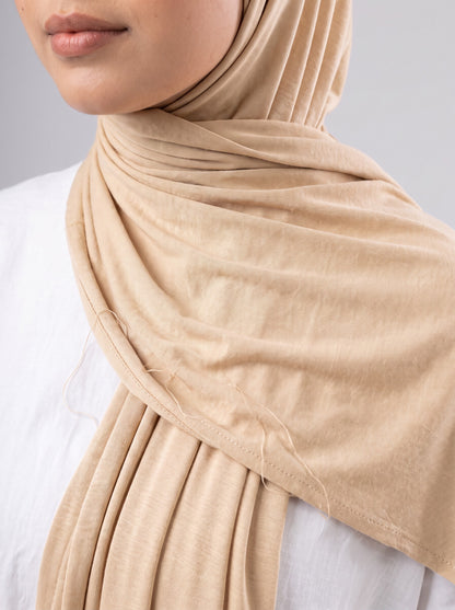 Jel Scarf and Bonnet Set in Beige #Color_Beige