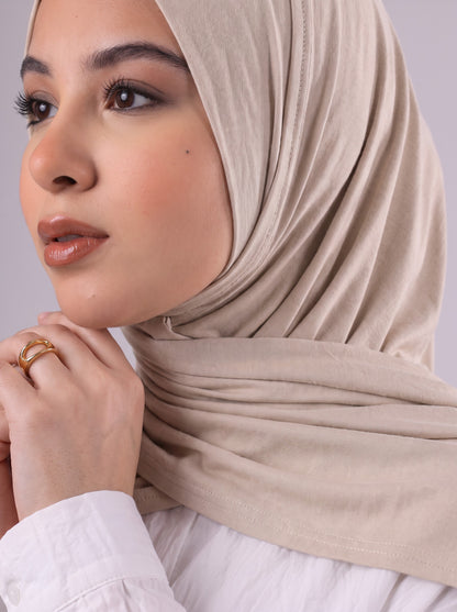 Quick Wrap Hijab in Beige #Color_Beige