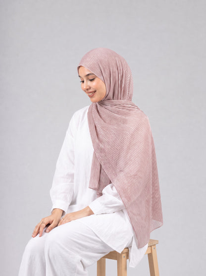 Mirage Pleat Kuwaiti Scarf in Cashmere #Color_Cashmere