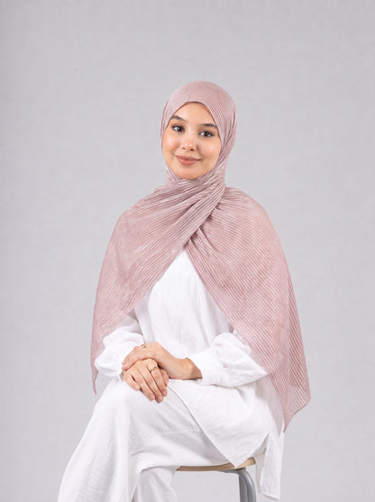 Mirage Pleat Kuwaiti Scarf in Cashmere #Color_Cashmere