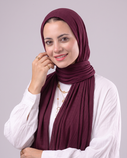 Lulua Plain Cotton Scarf - Nebeti