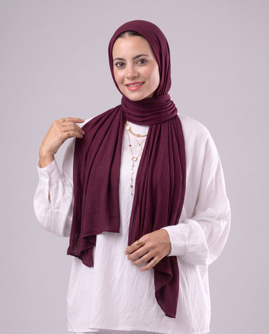 Lulua Plain Cotton Scarf - Nebeti