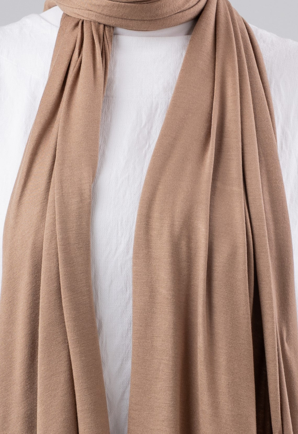 Jel Scarf and Bonnet Set in Dark Cafe #Color_Dark Cafe