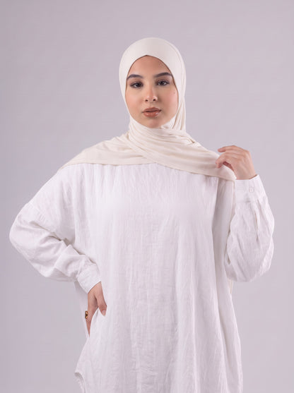 Quick Wrap Hijab in Light Beige #Color_Light Beige