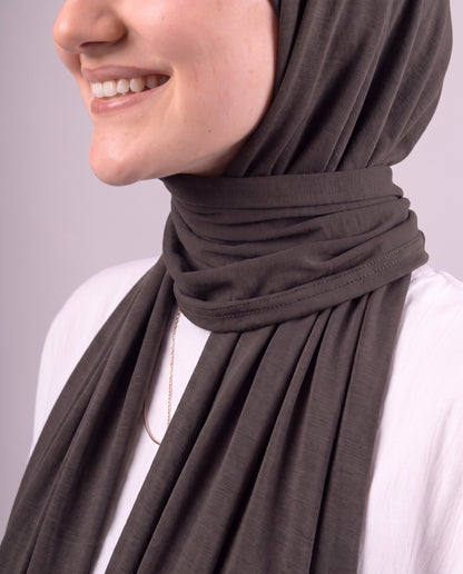 Plain Kuwaiti Scarf - Brown