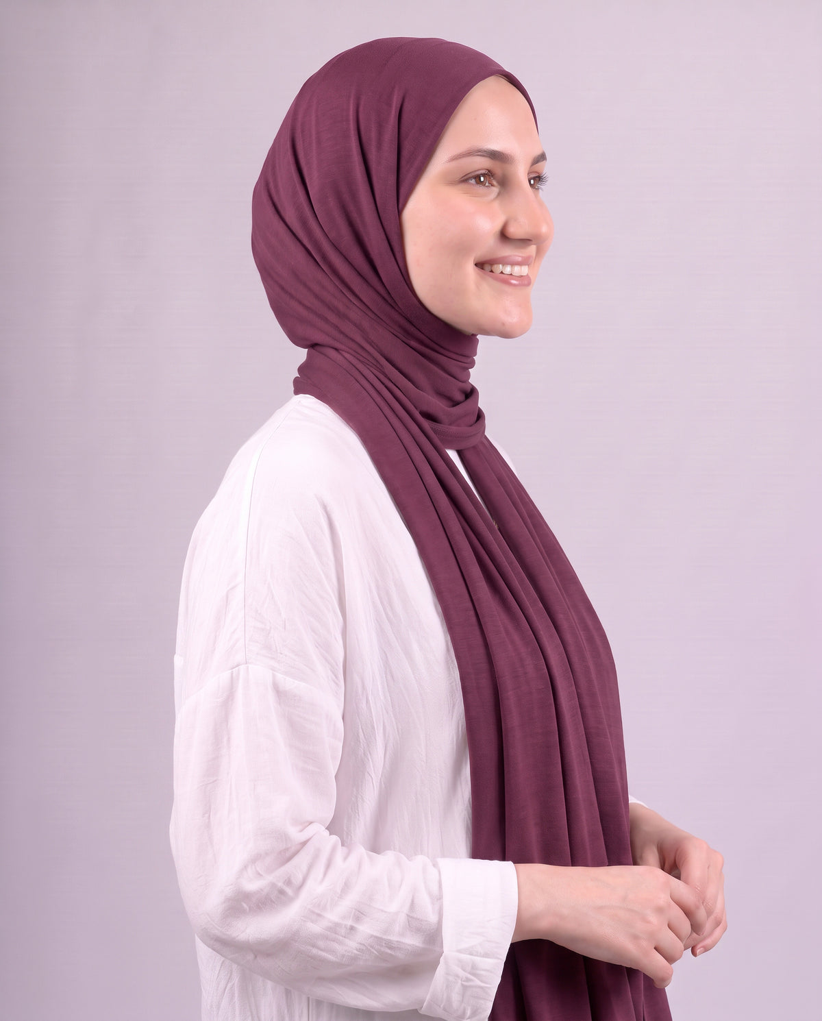 Plain Kuwaiti Scarf - Burgundy