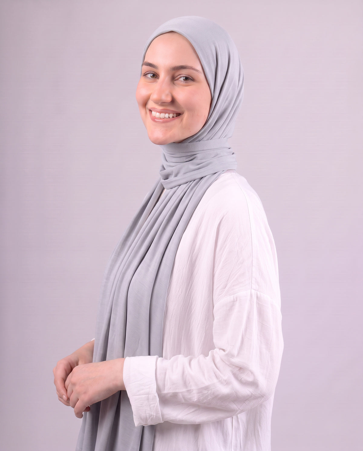 Plain Kuwaiti Scarf - Grey