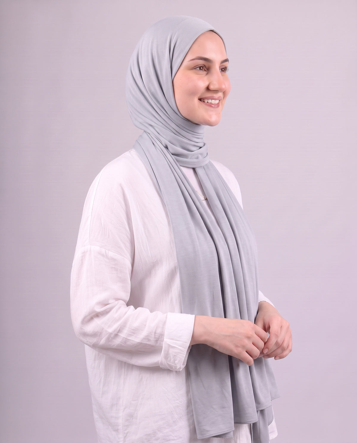 Plain Kuwaiti Scarf - Grey