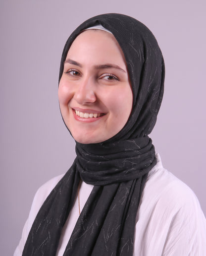 Storm Devore Kuwaiti Scarf - Black