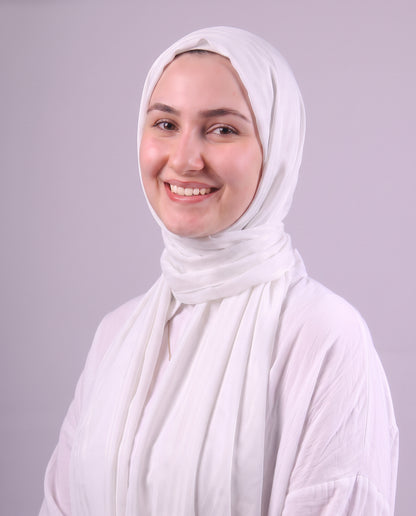 Lines Devore Kuwaiti Scarf - Off White