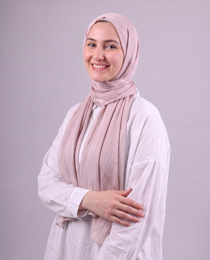 Lines Devore Kuwaiti Scarf - Pink