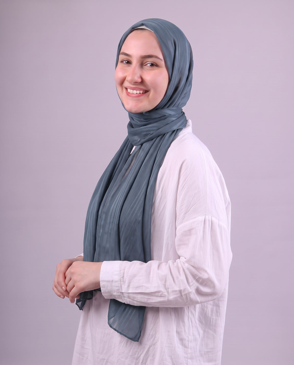 Lines Devore Kuwaiti Scarf - Genzare