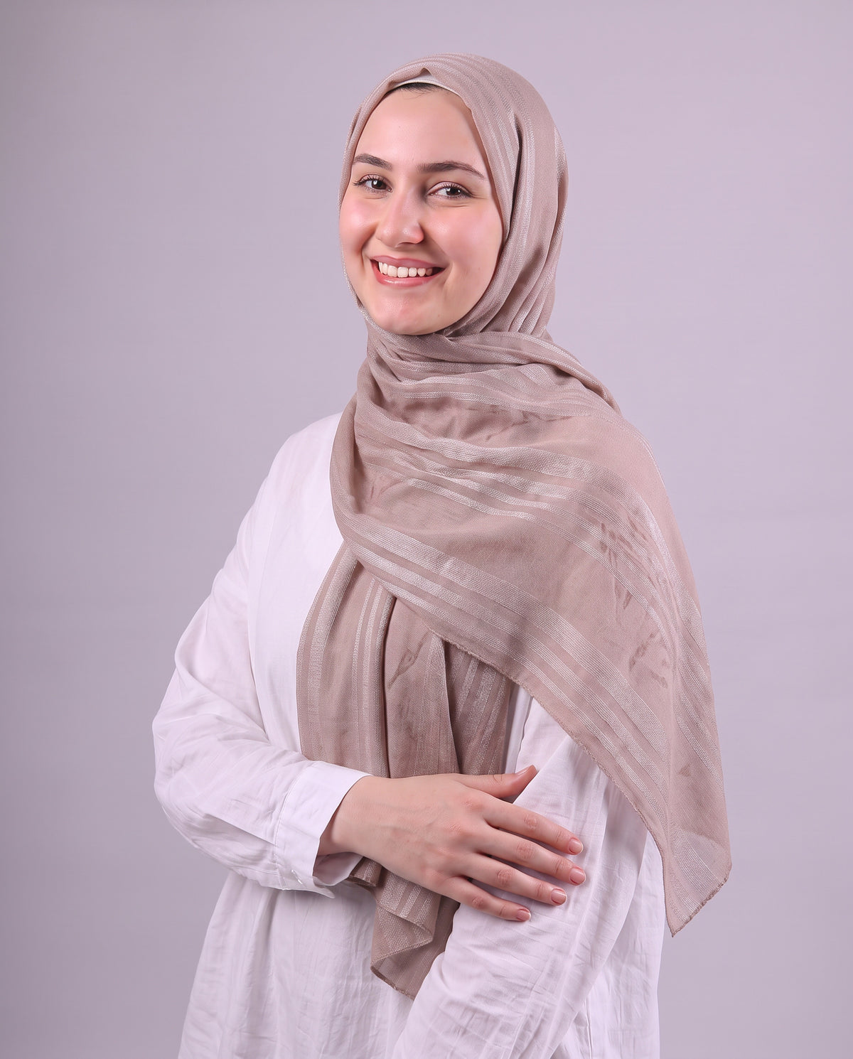 Lines Devore Kuwaiti Scarf - Cashmere