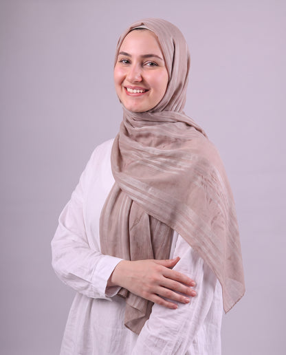 Lines Devore Kuwaiti Scarf - Cashmere