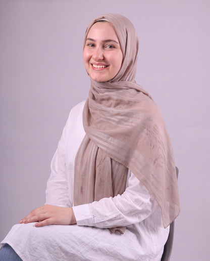 Lines Devore Kuwaiti Scarf - Cashmere