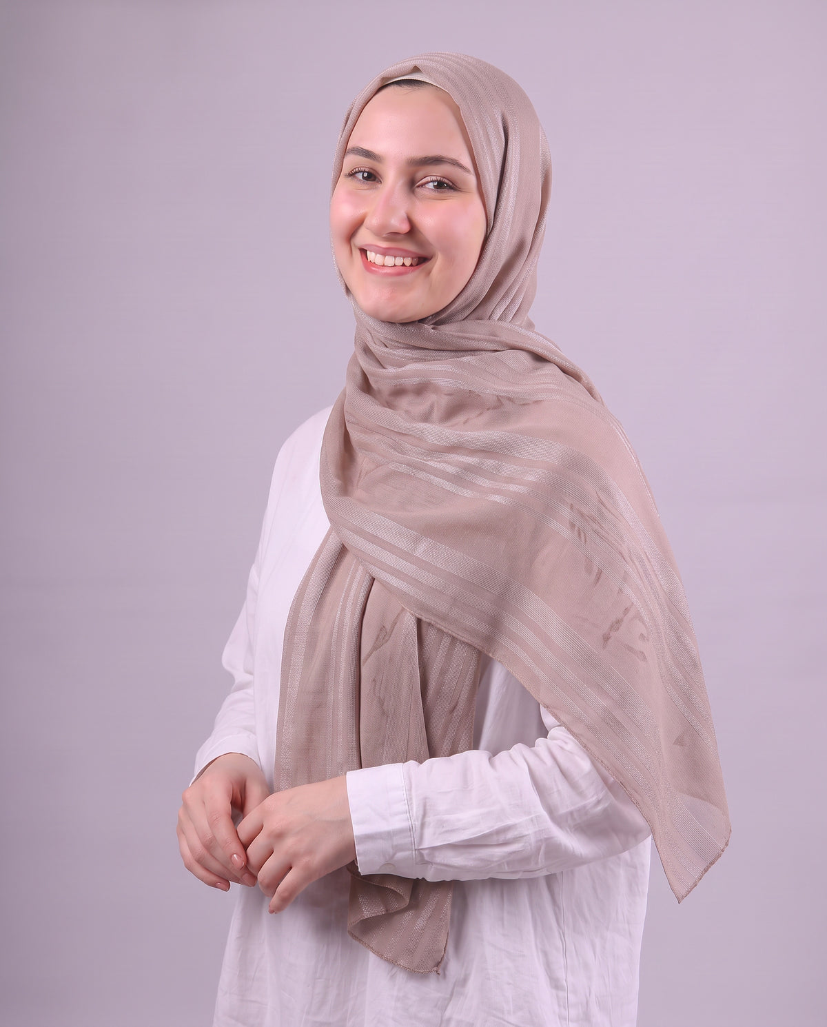 Lines Devore Kuwaiti Scarf - Cashmere