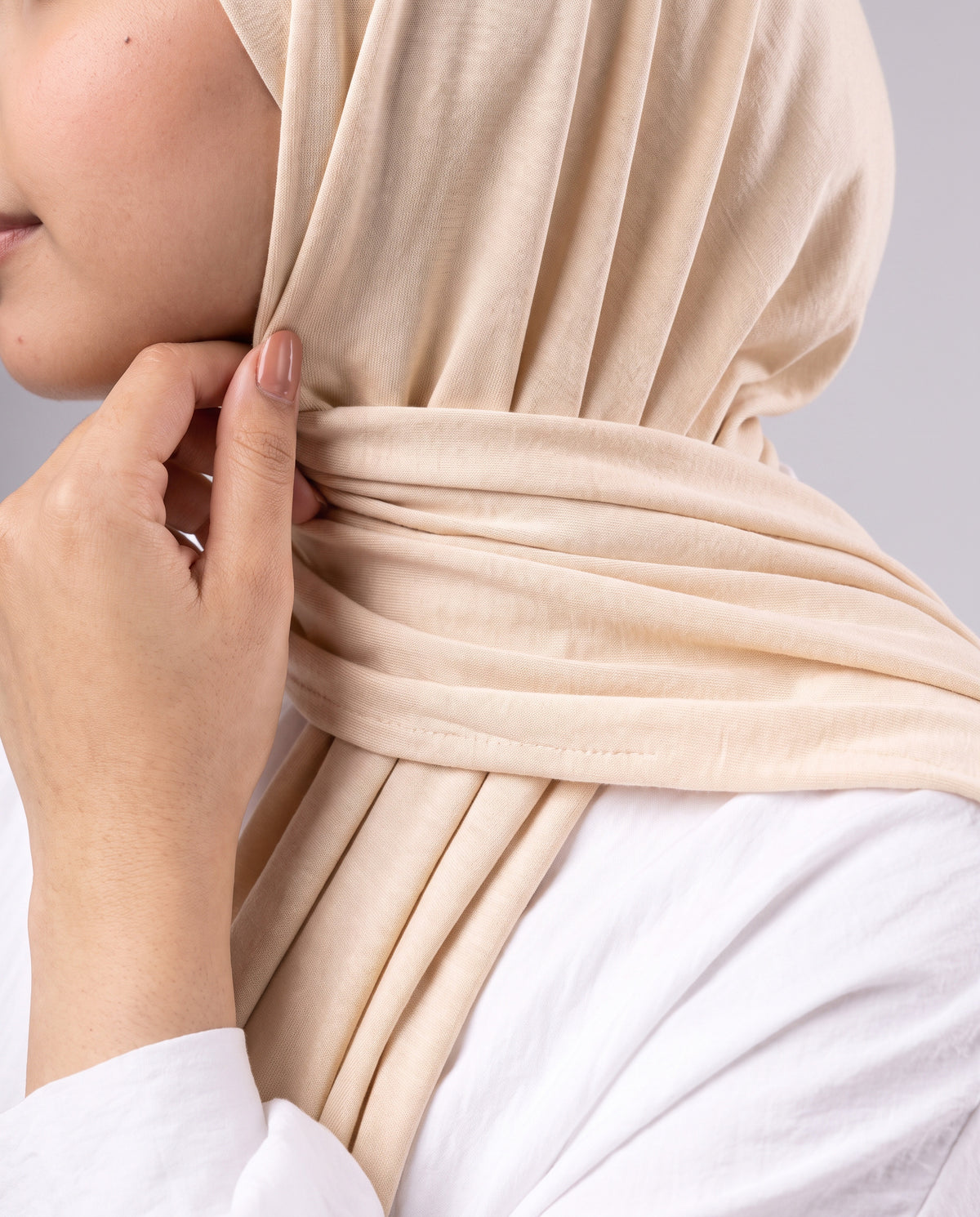 Jel Scarf and Bonnet Set - Creamy