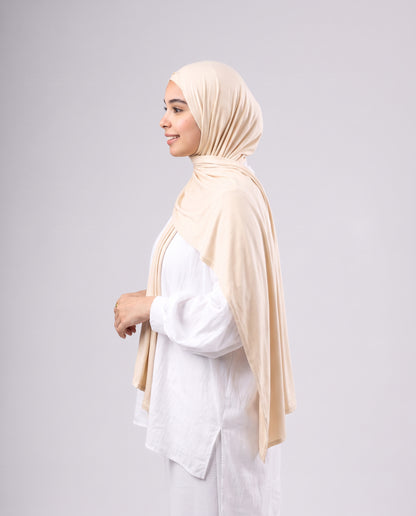 Jel Scarf and Bonnet Set - Creamy