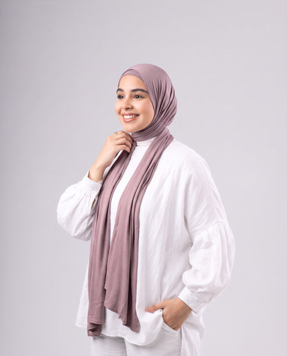 Jel Scarf and Bonnet Set - Dark Cashmere 2