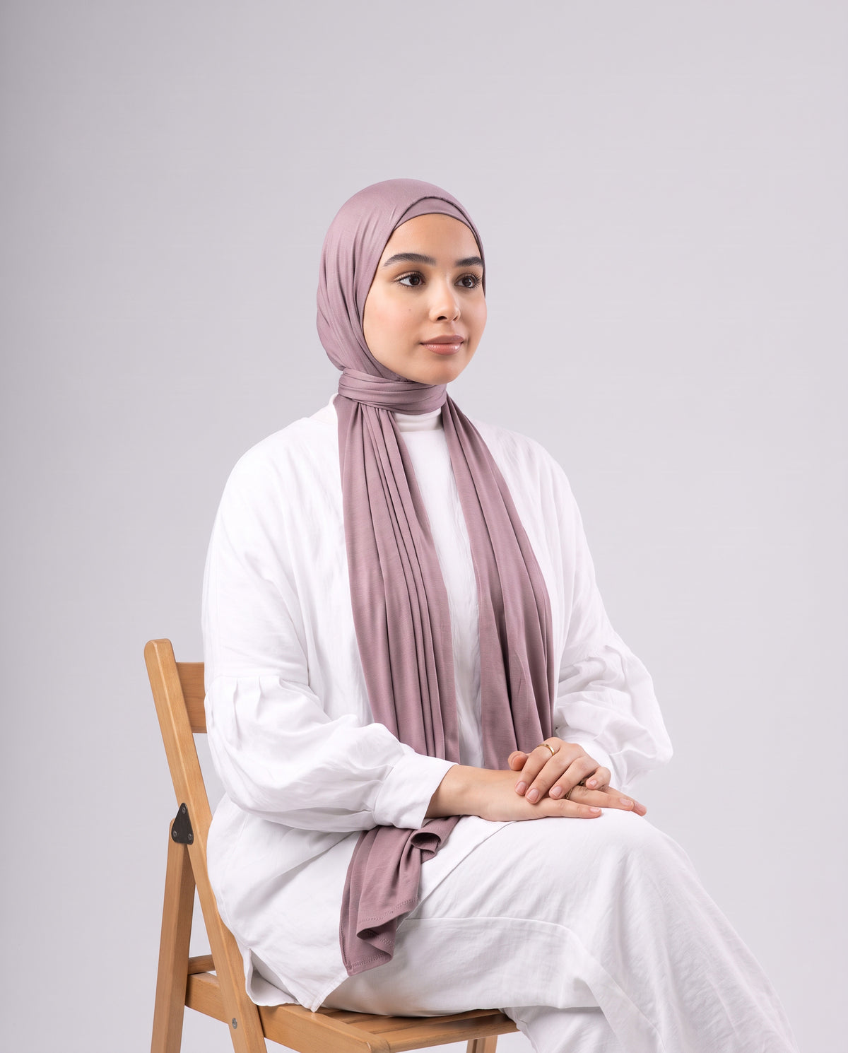 Jel Scarf and Bonnet Set - Dark Cashmere 2