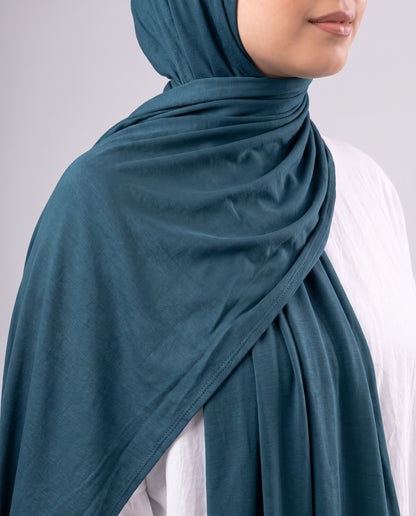 Jel Scarf and Bonnet Set - Dark Teal