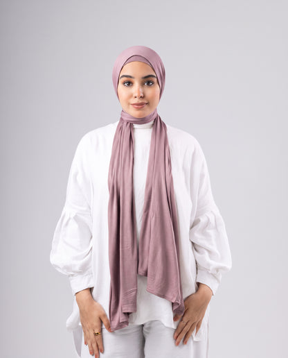 Jel Scarf and Bonnet Set - Dark Cashmere