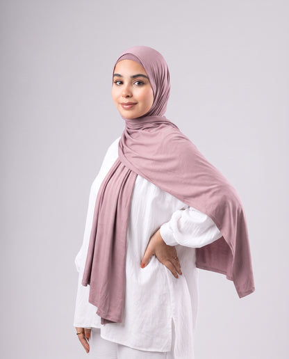 Jel Scarf and Bonnet Set - Dark Cashmere