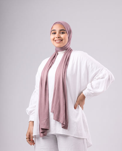 Jel Scarf and Bonnet Set - Dark Cashmere