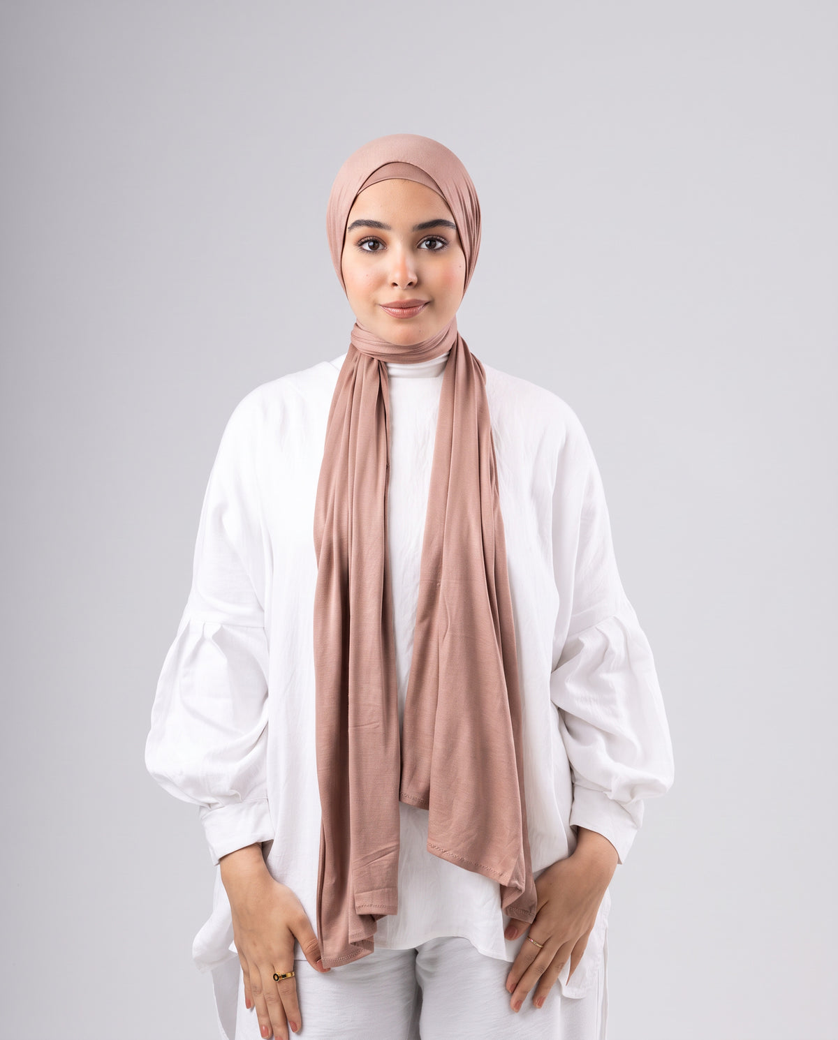 Jel Scarf and Bonnet Set - Camel