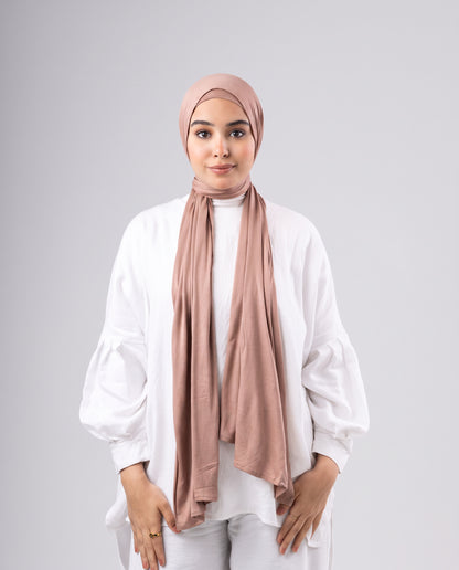 Jel Scarf and Bonnet Set - Camel