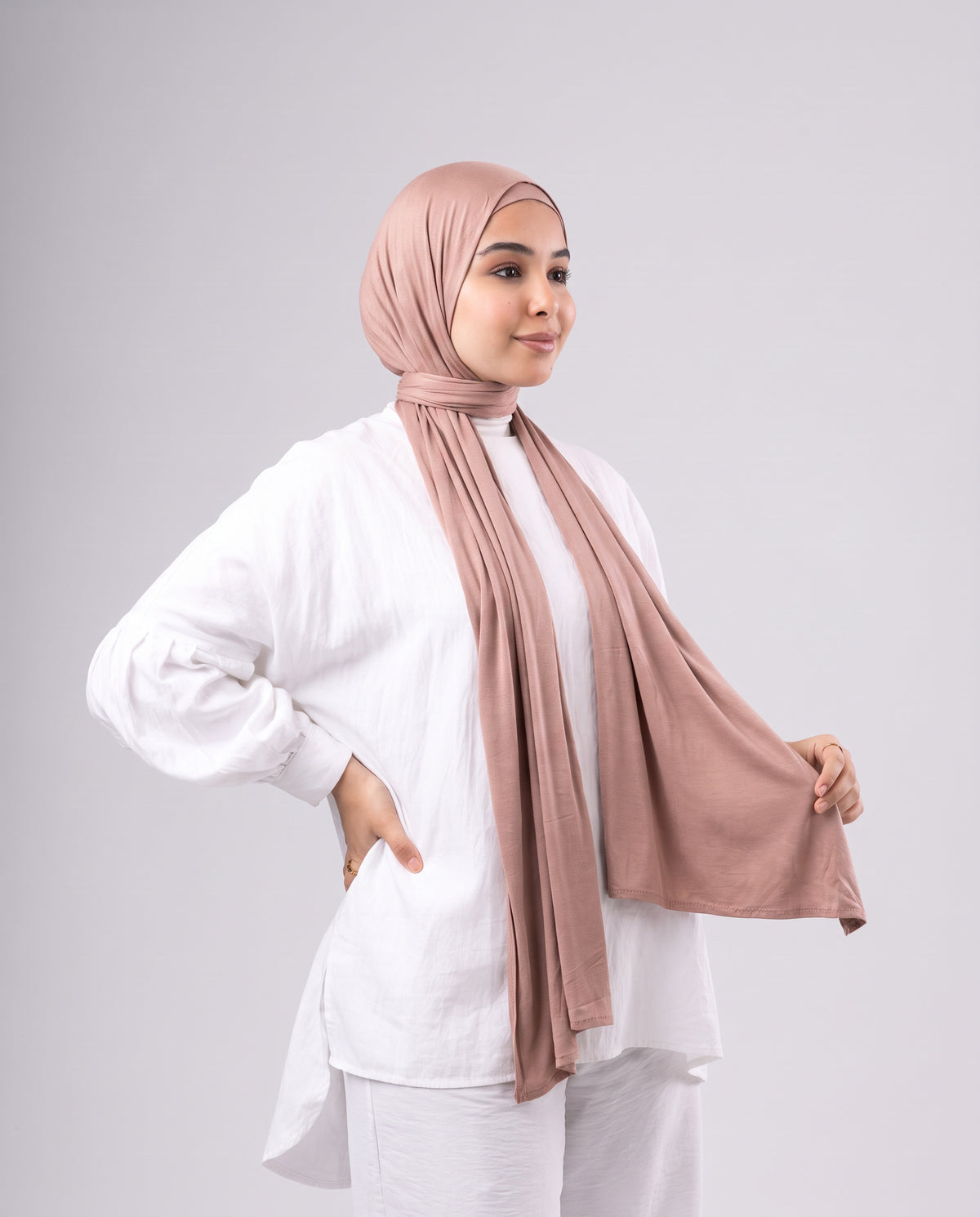 Jel Scarf and Bonnet Set - Camel