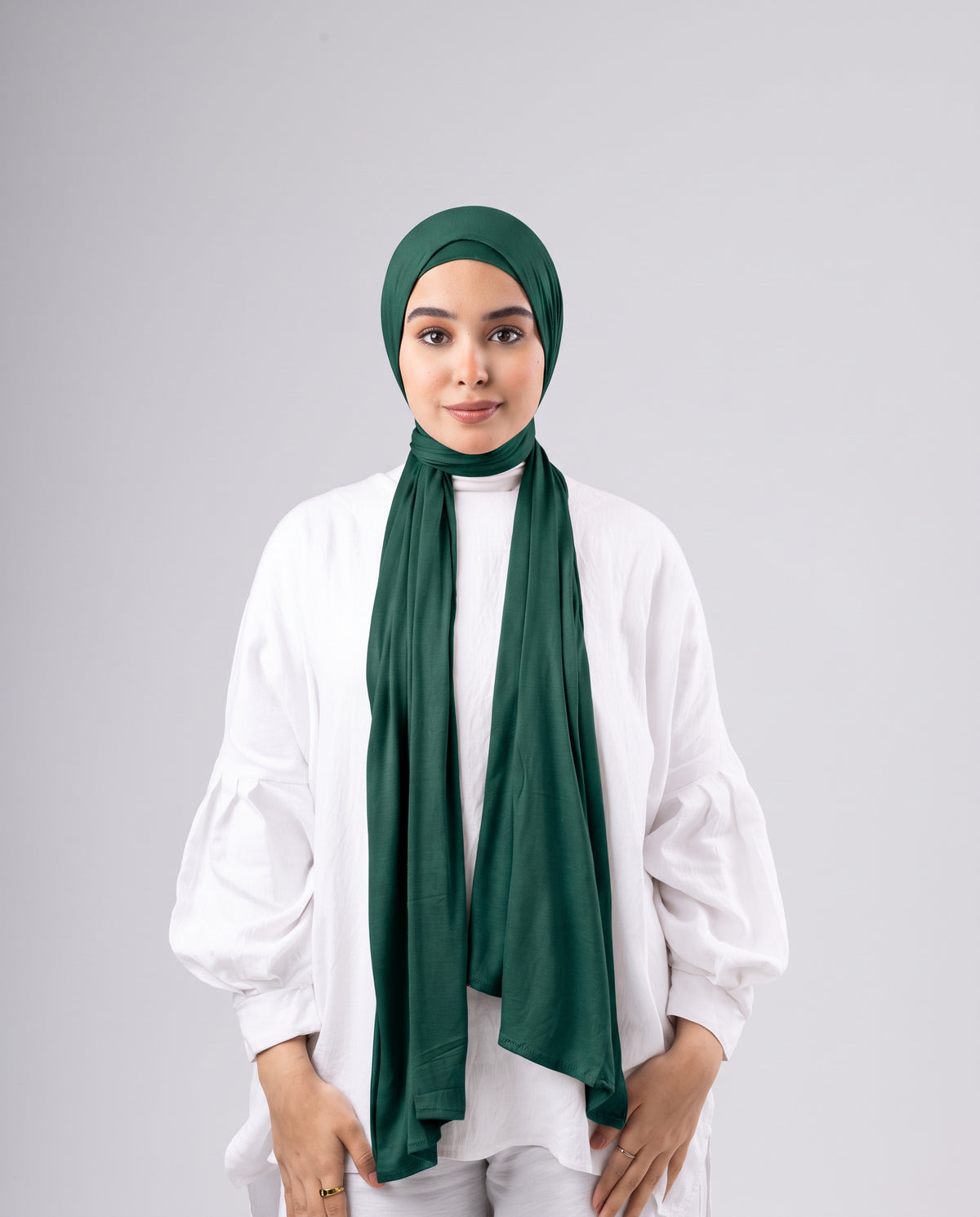 Jel Scarf and Bonnet Set - Green