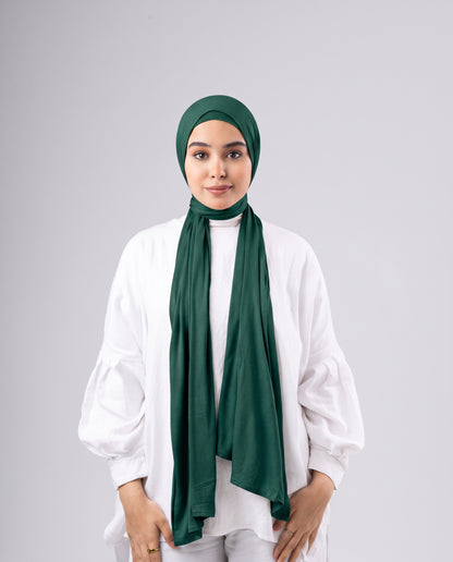 Jel Scarf and Bonnet Set - Green