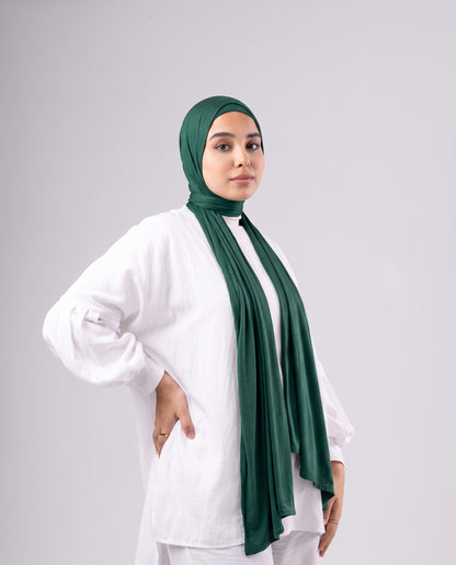 Jel Scarf and Bonnet Set - Green