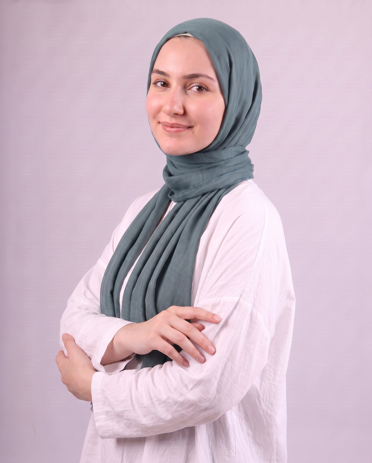 Safnga Cotton Scarf - Teal
