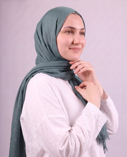 Safnga Cotton Scarf - Teal