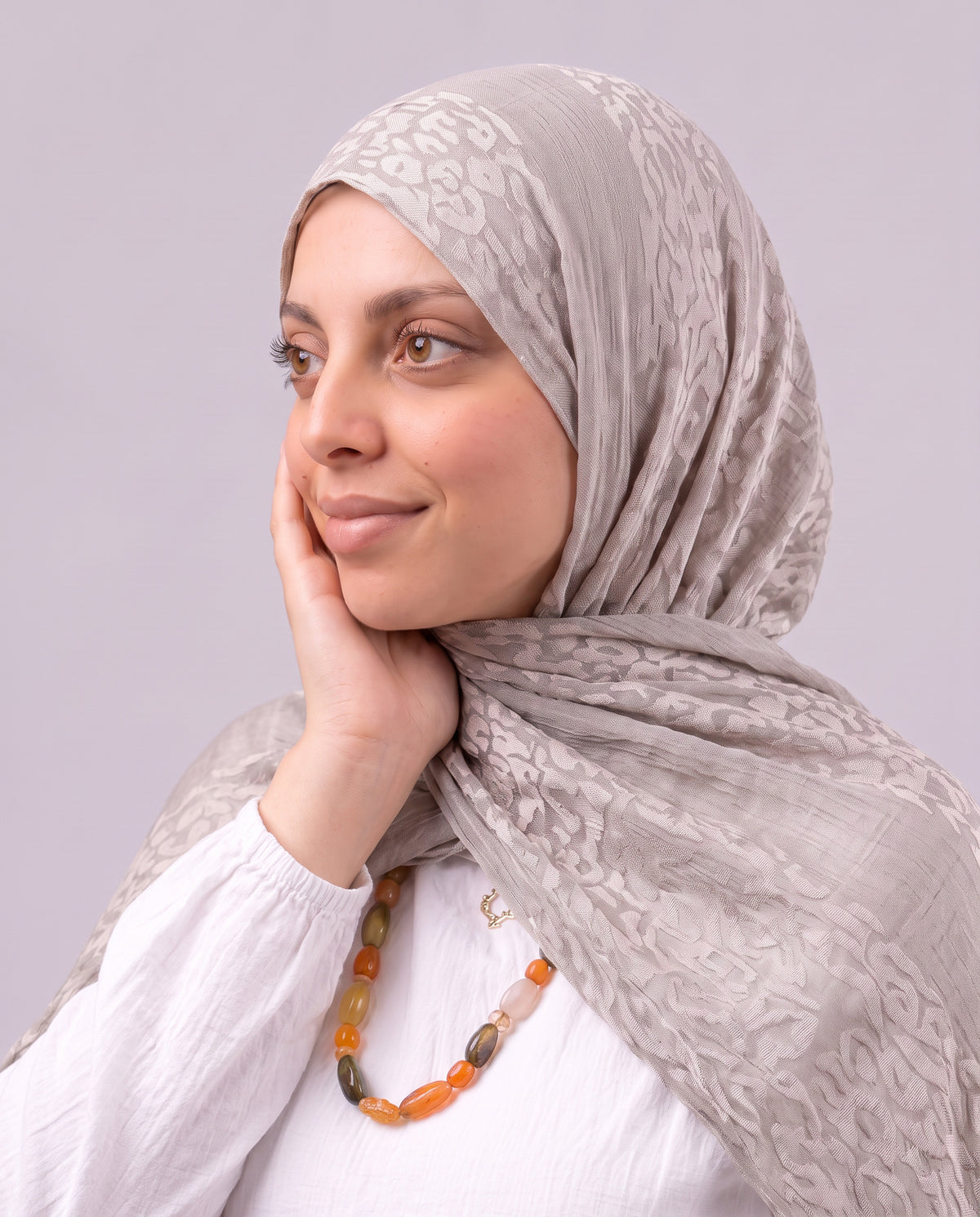 Tiger Scarf - Medium Beige