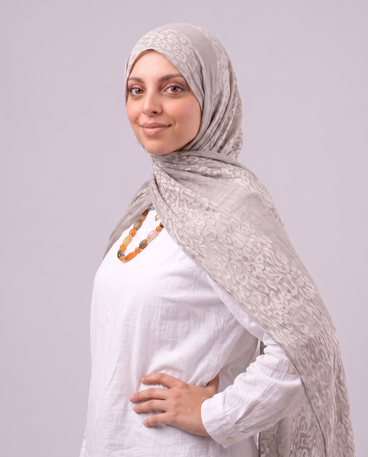 Tiger Scarf - Medium Beige