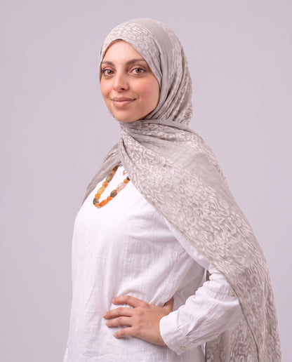Tiger Scarf - Medium Beige