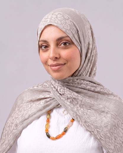 Tiger Scarf - Medium Beige