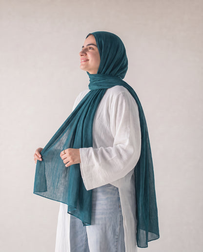 Athena Key Kuwaiti Scarf - Teal