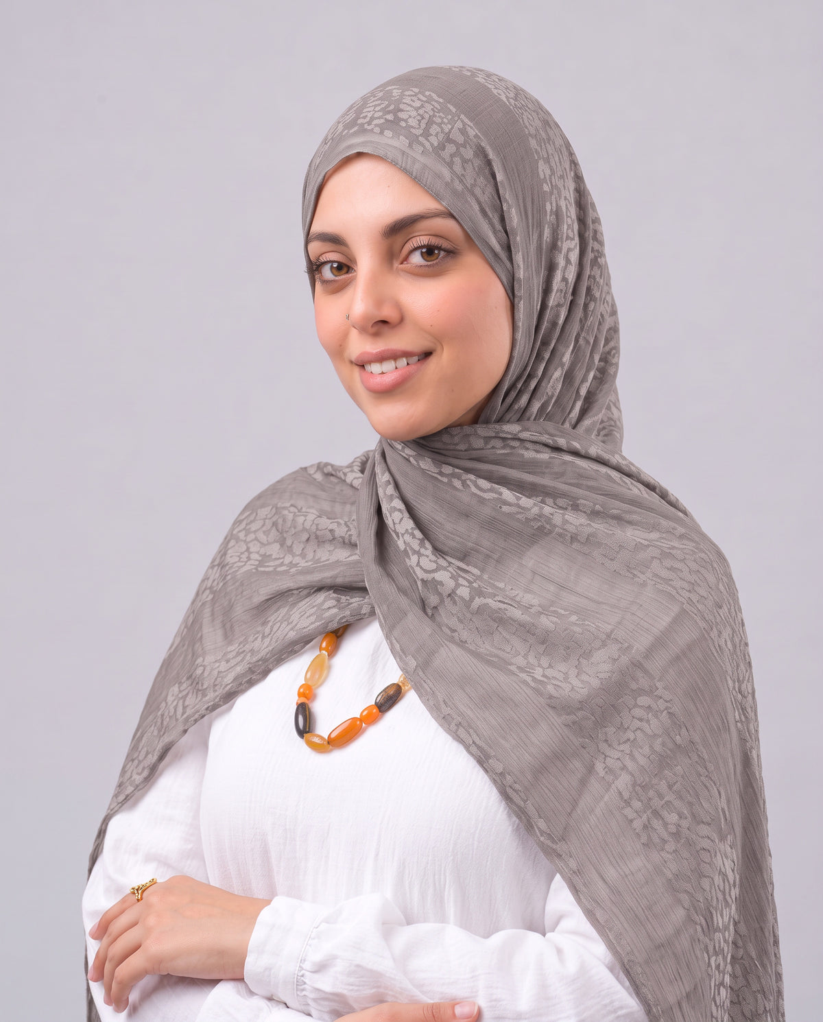 Tiger Scarf - Dark Beige