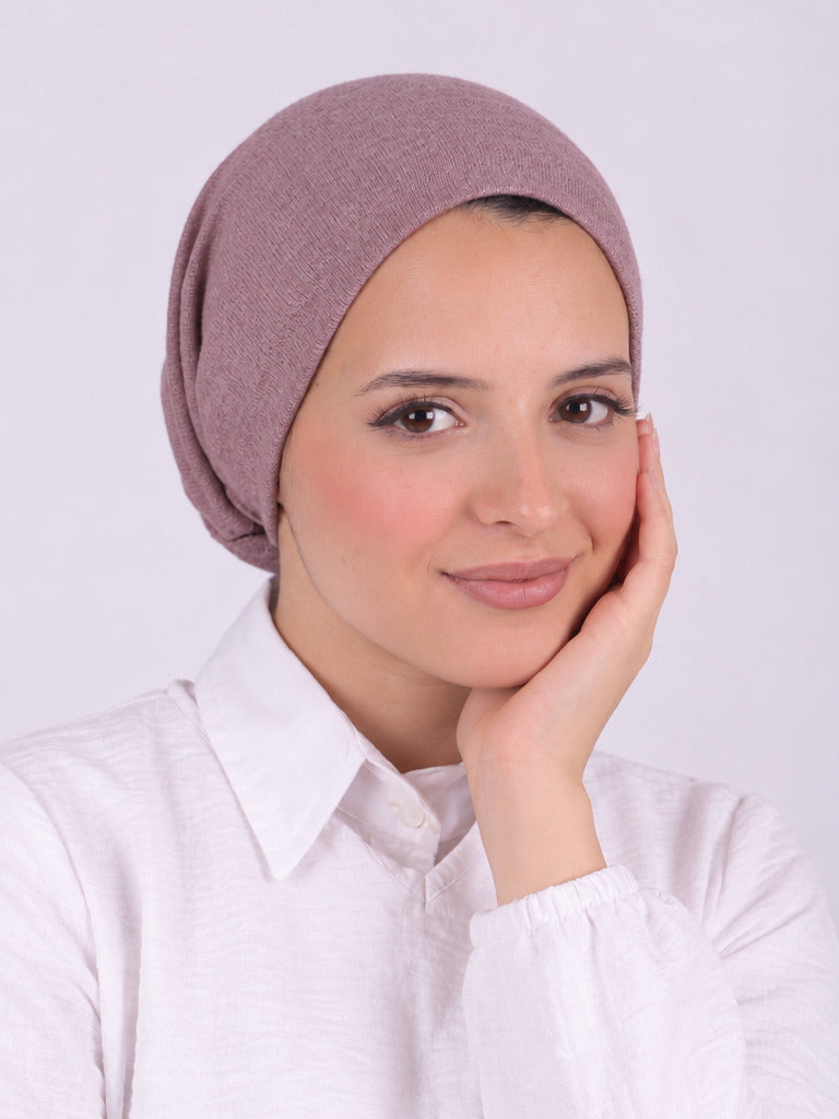 Seamless Tie Bonnet - Cashmere