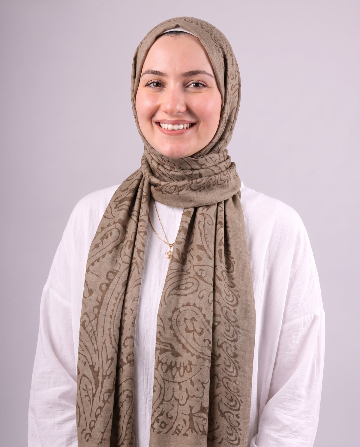 Robean Devore Scarf - Dark Café