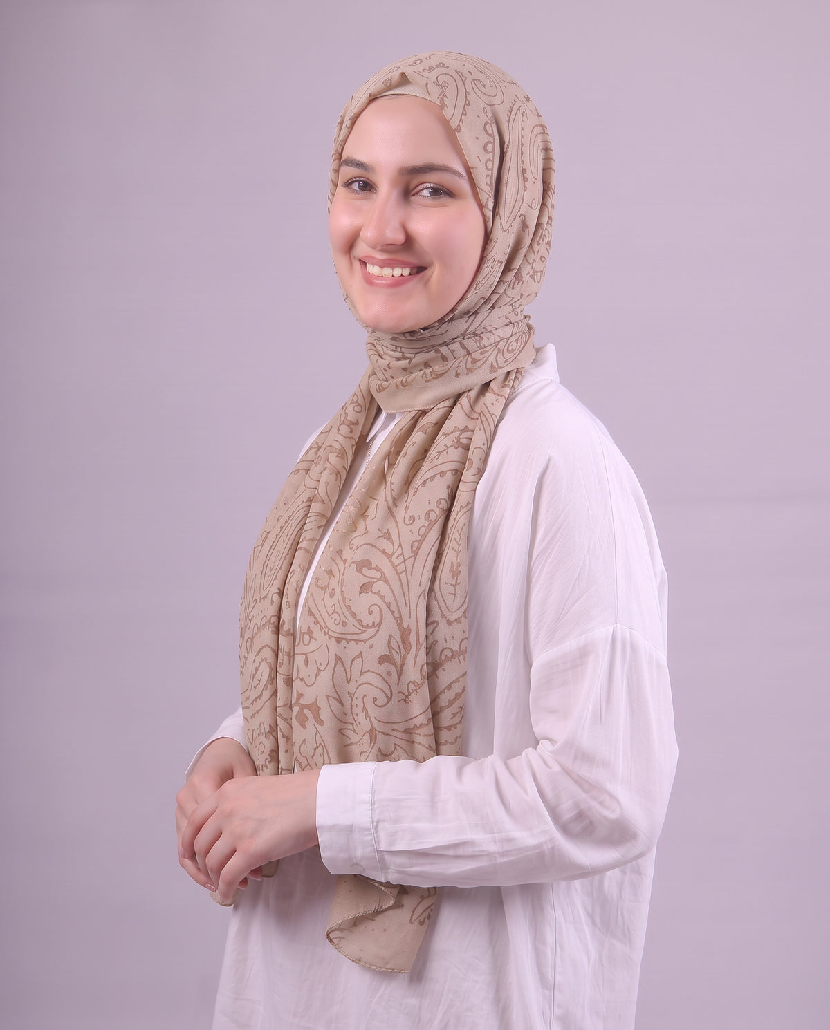 Robean Devore Scarf - Honey
