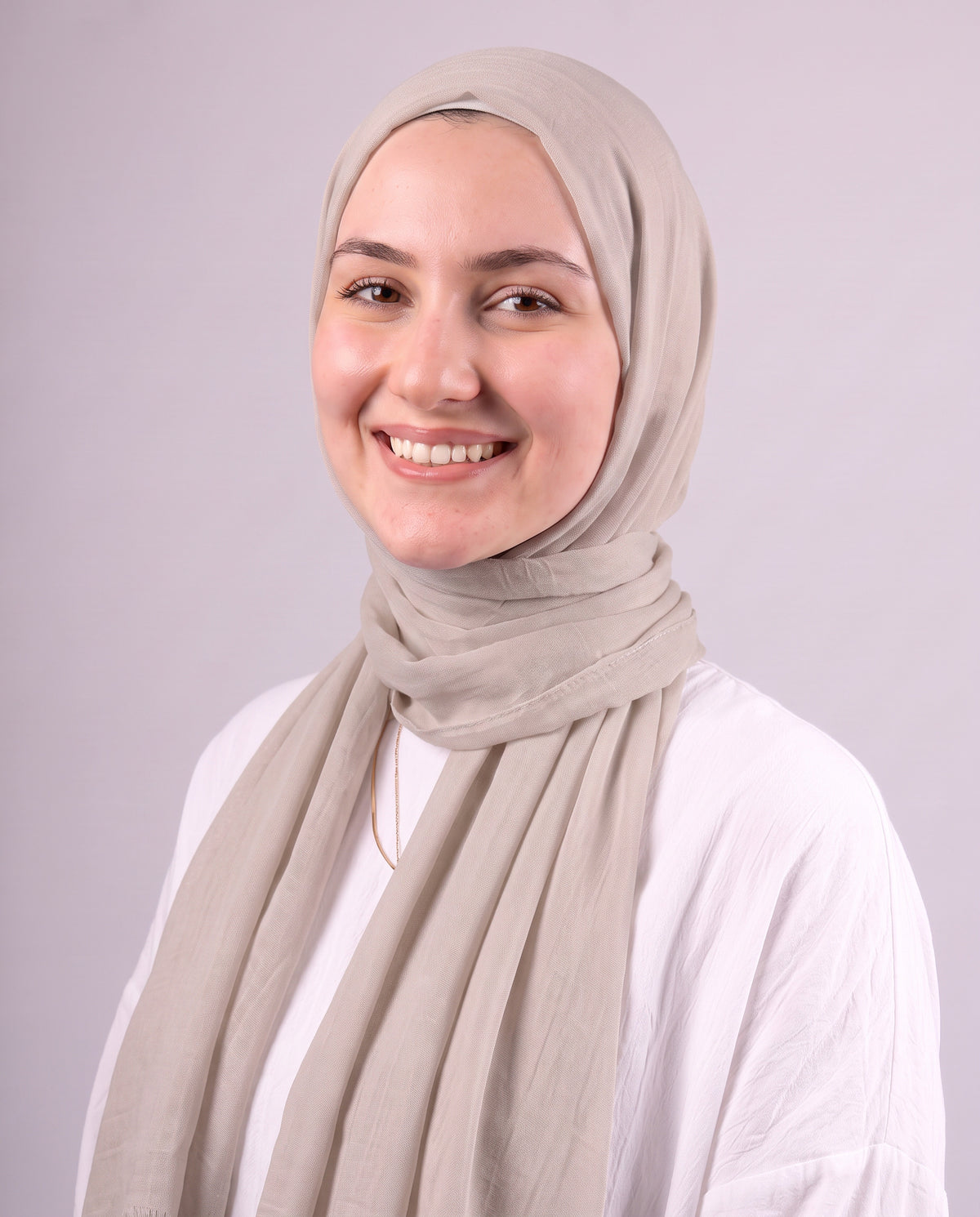Safnga Cotton Scarf - Light Beige