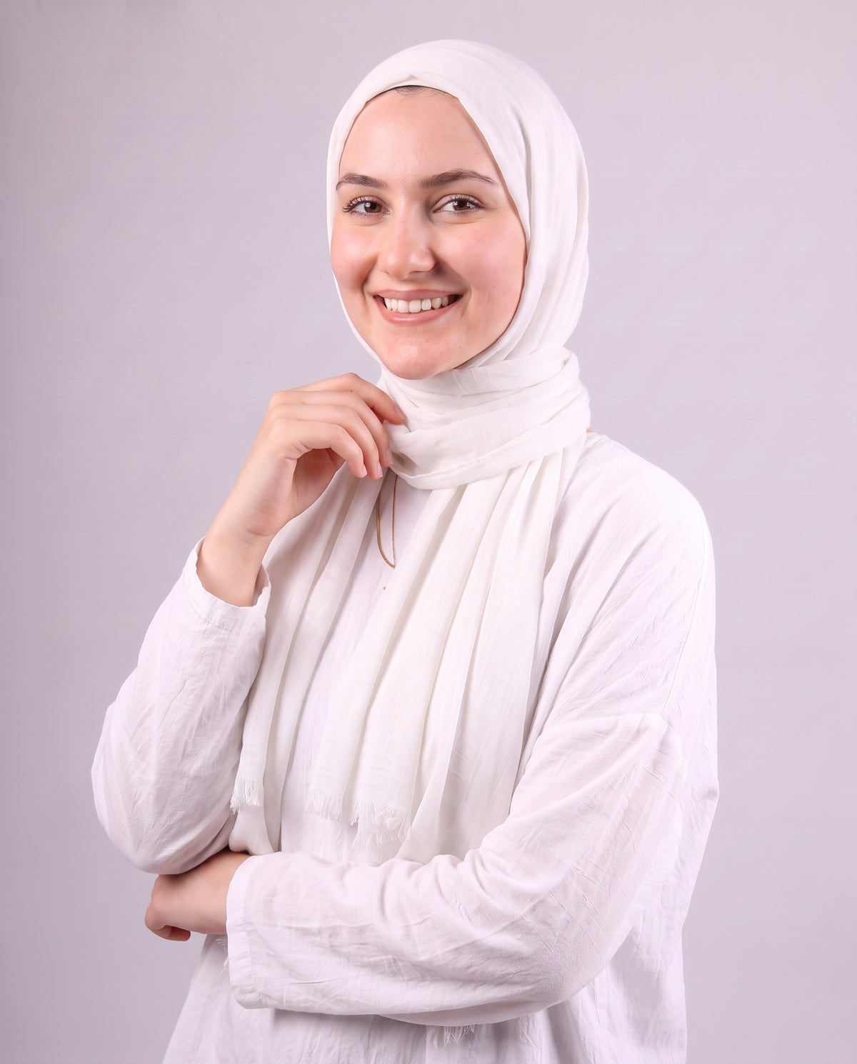 Safnga Cotton Scarf - Off White