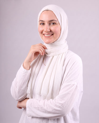 Safnga Cotton Scarf - Off White