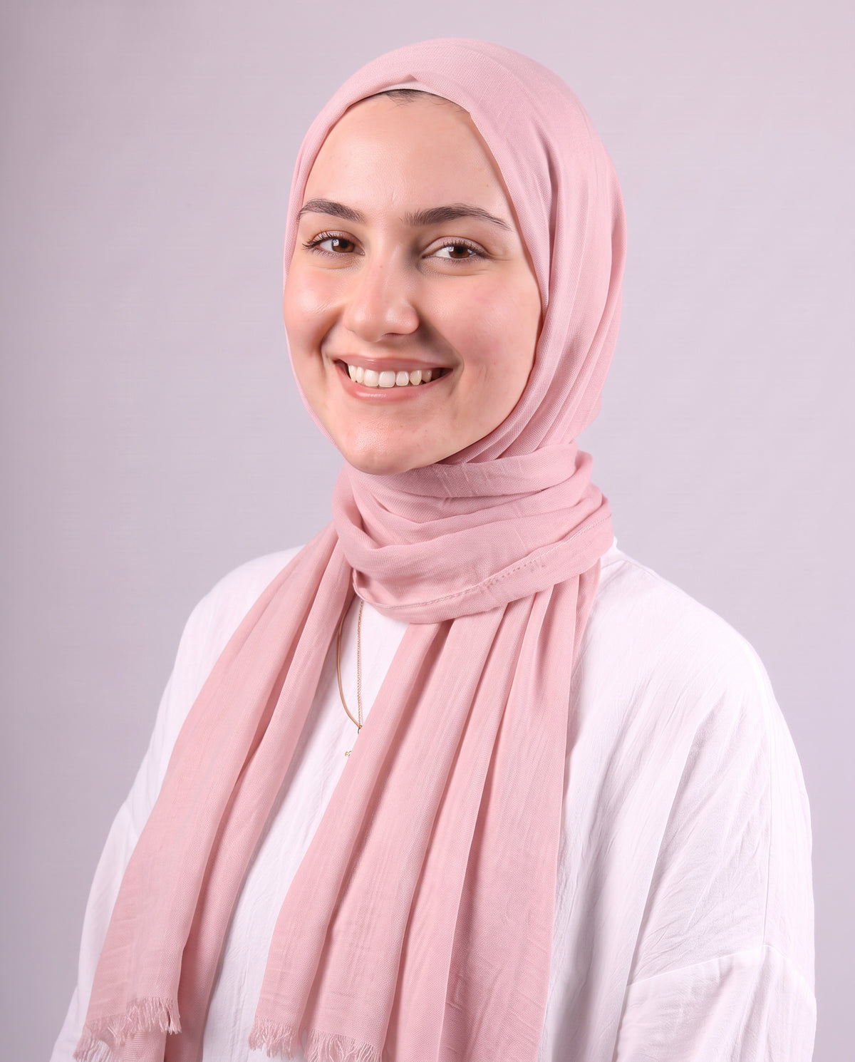 Safnga Cotton Scarf - Pink Powder