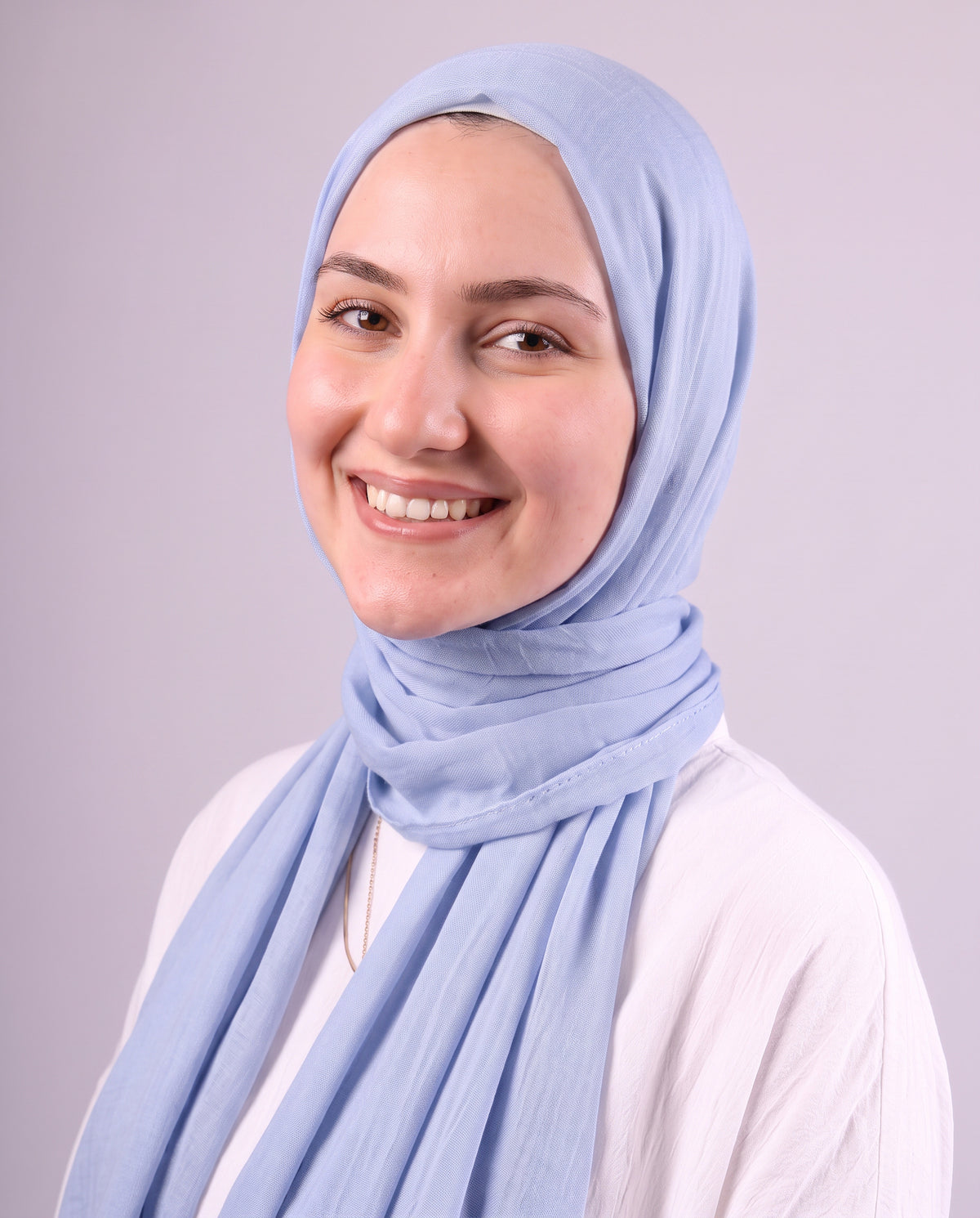 Safnga Cotton Scarf - Light Baby Blue